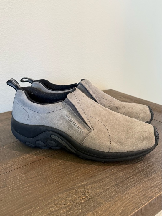 Merrell Jungle Moc Gray Suede Slip-On Men’s 10.5 Comfort Walking Hiking Casual main image 6